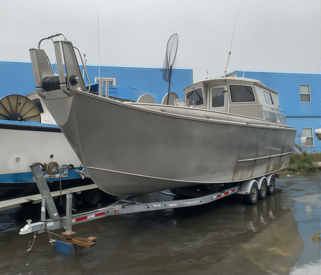 32.8" Reutov Marine Twin Gasoline Jet Bowpicker For Sale